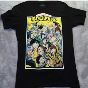 My Hero Academia T Shirt Size M Japanese Anime‎ Manga Black Funimation Deku